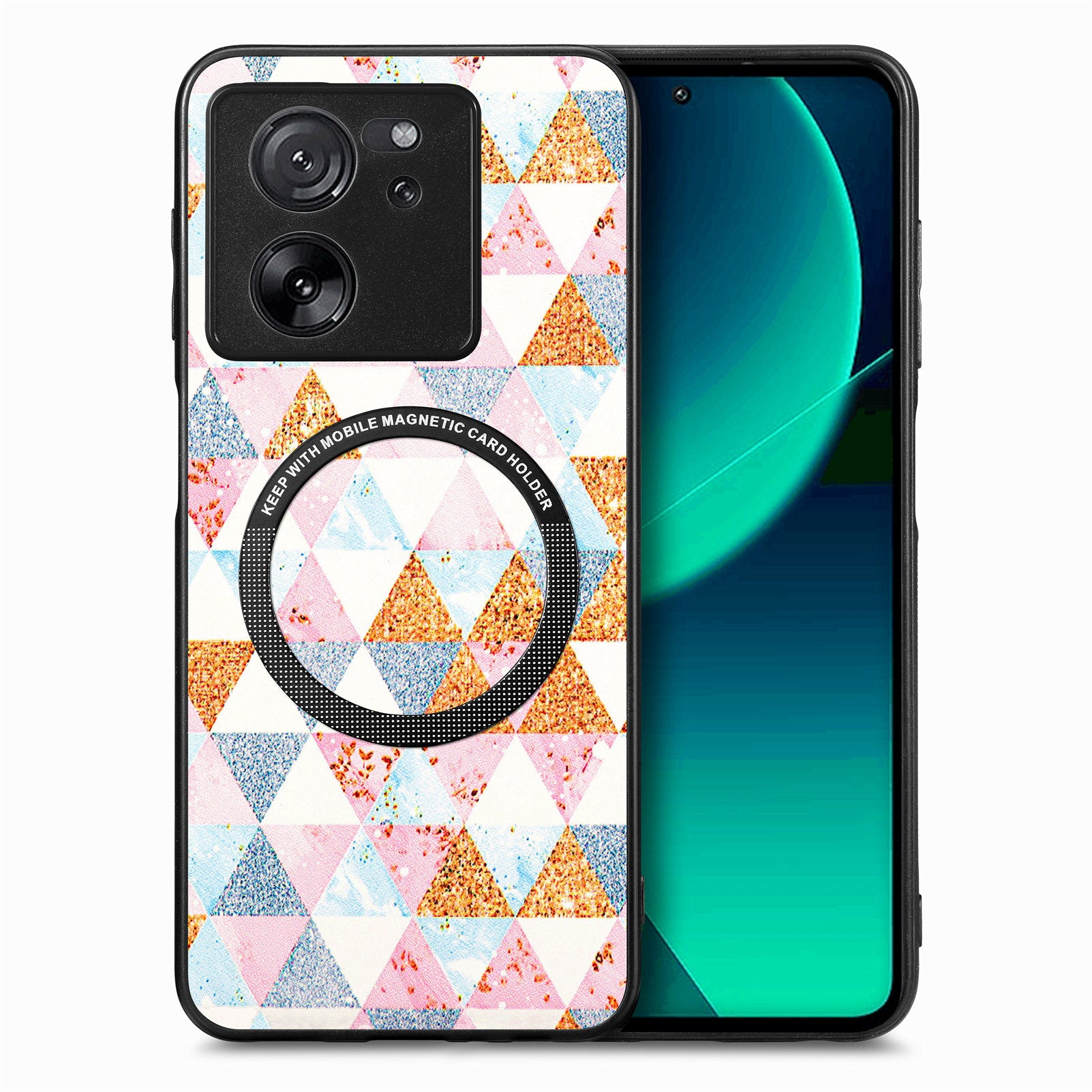 P1 For Xiaomi 13T / 13T Pro / Redmi K60 Ultra Case PU+TPU+PC Pattern Printing Magnetic Ring Phone Cover P1 For Xiaomi 13T / 13T Pro / Redmi K60 Ultra Case PU+TPU+PC Pattern Printing Magnetic Ring Phone Cover
